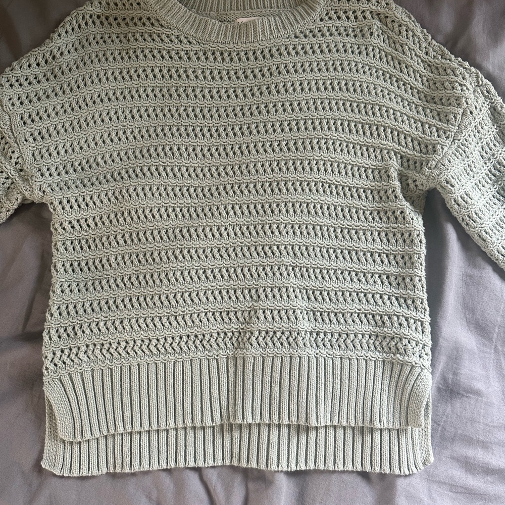 Aeropostale Women's Textured Knit Sweater - Light Green